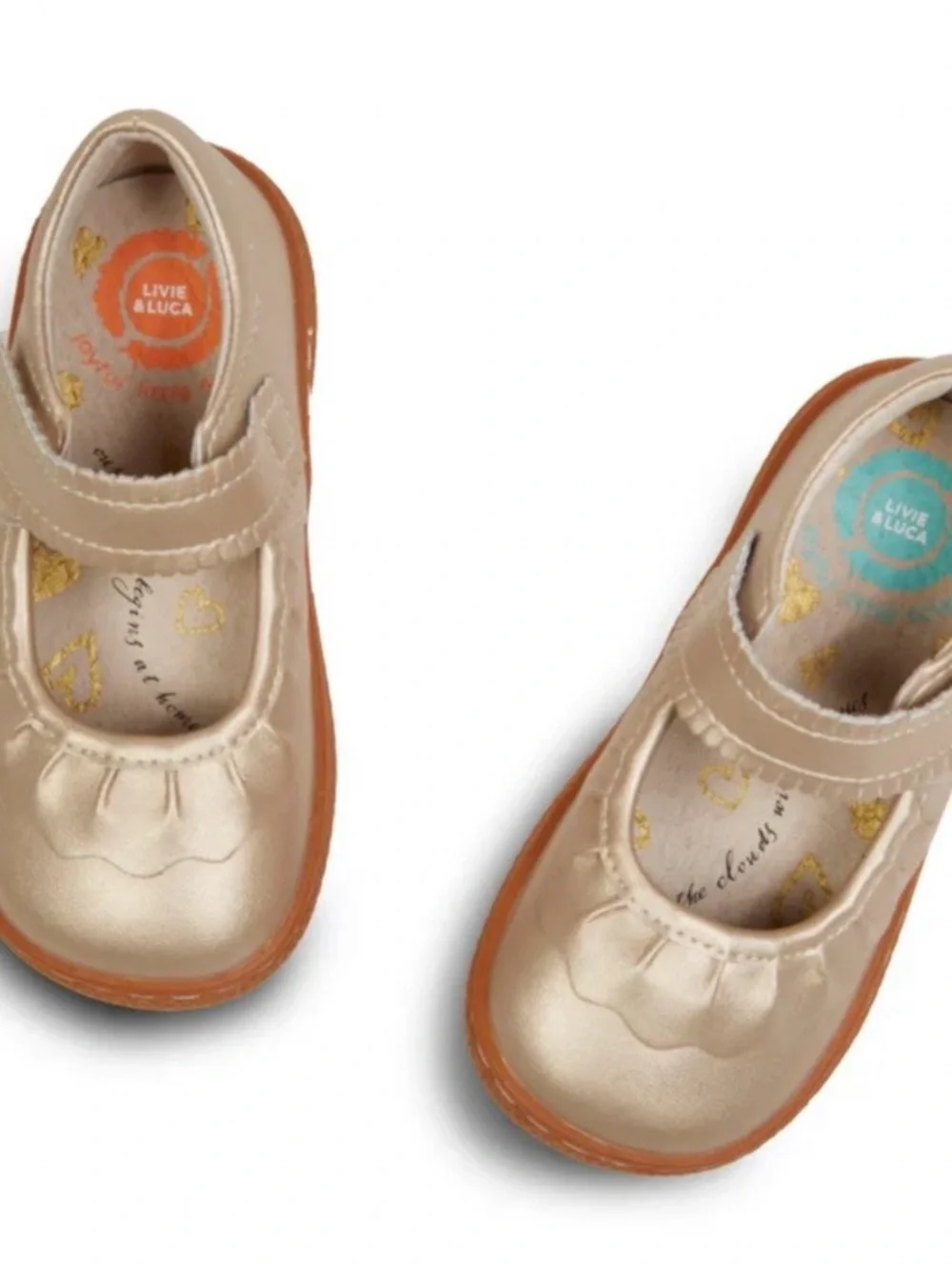 Livie & Luca Kids Mary Jane Shoes in Metallic Gold - Picture 5 of 12